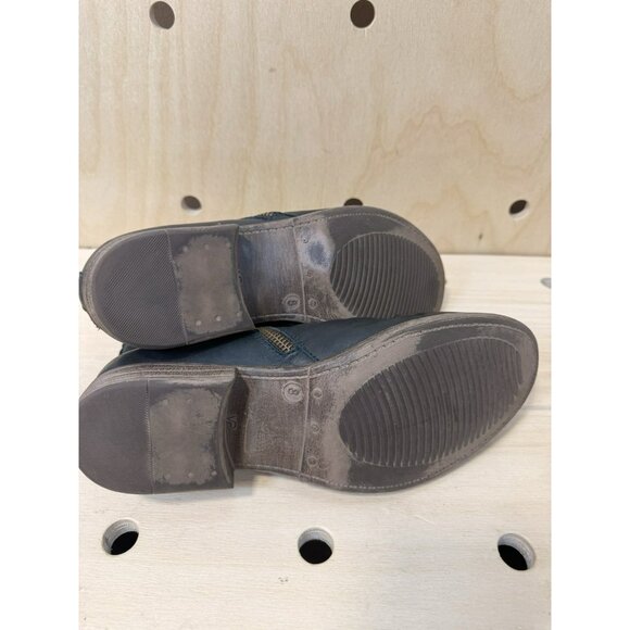 Miz Mooz Luna Ankle Bootie Womens 8 Midnight Blue Leather Zipper Accents $175 - Picture 12 of 13